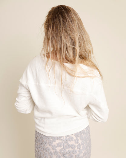FREE PEOPLE JESS LONG SLEEVE X CLEAN IVORY