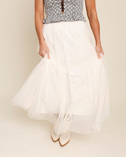 EDIN MIDI SKIRT X CREAM