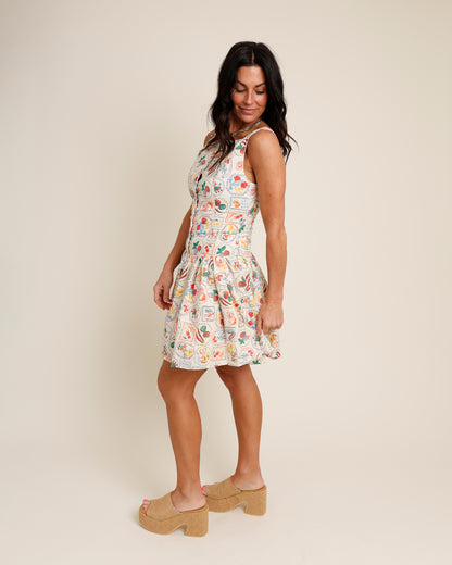 FRESHLY PICKED DROP-WAIST MINI DRESS
