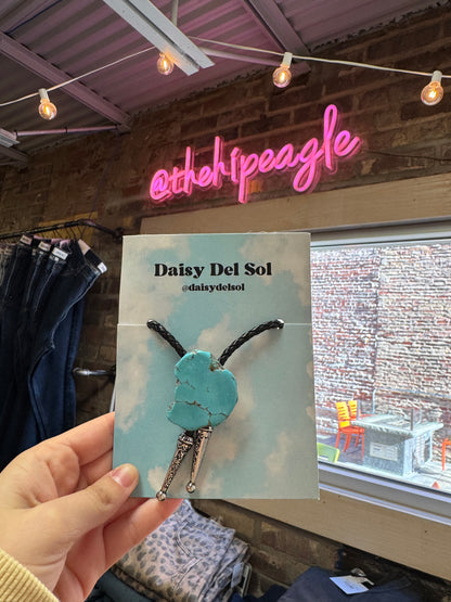 HONEYSTONE BOLO TIE X TURQUOISE