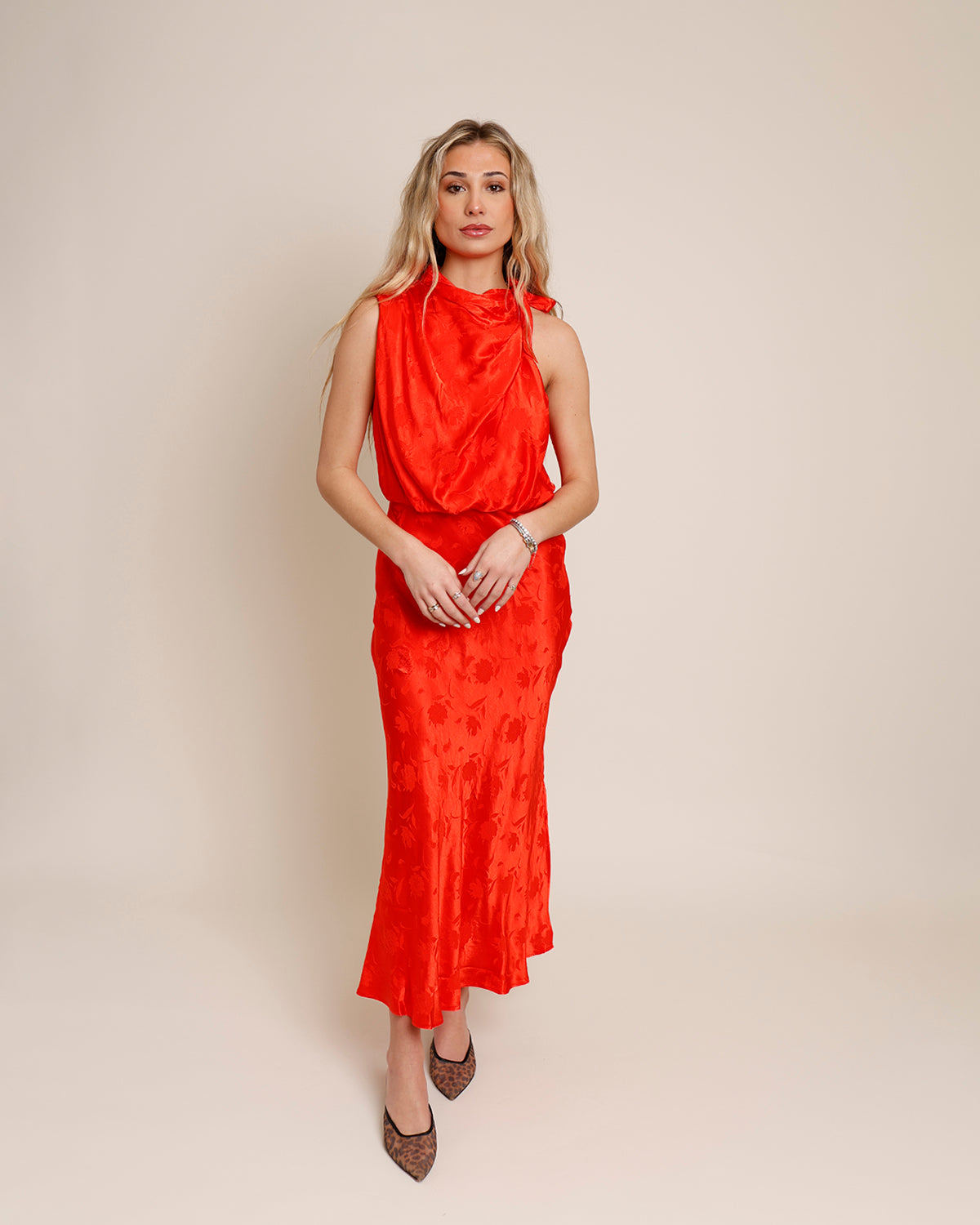 FRNCH ROLLING IN THE DEEP MIDI DRESS