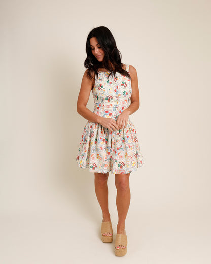 FRESHLY PICKED DROP-WAIST MINI DRESS