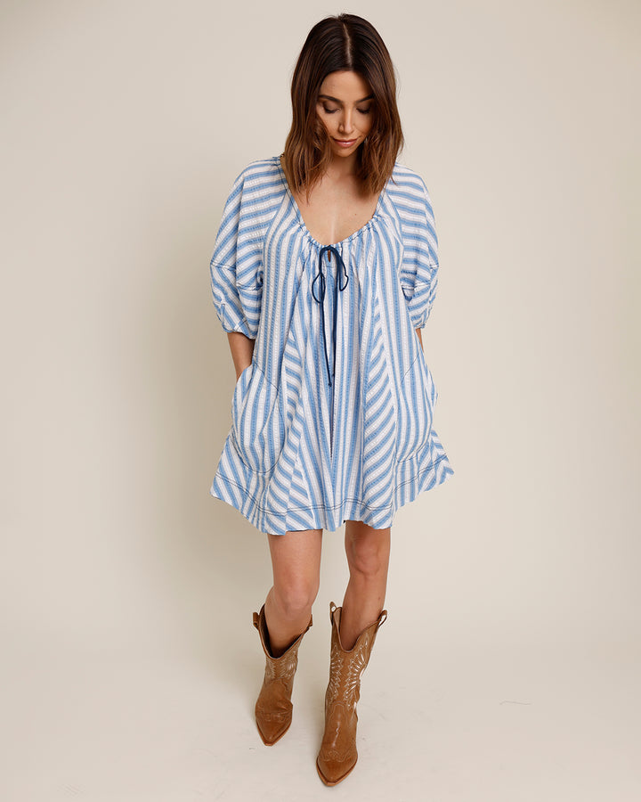 FREE PEOPLE BOP AROUND STRIPE ROMPER