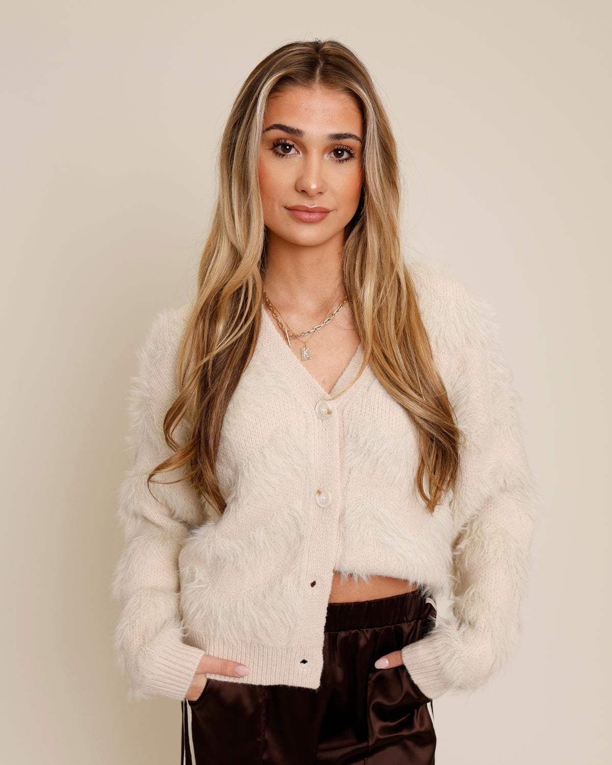 BUMBLE BRUSHED CARDIGAN