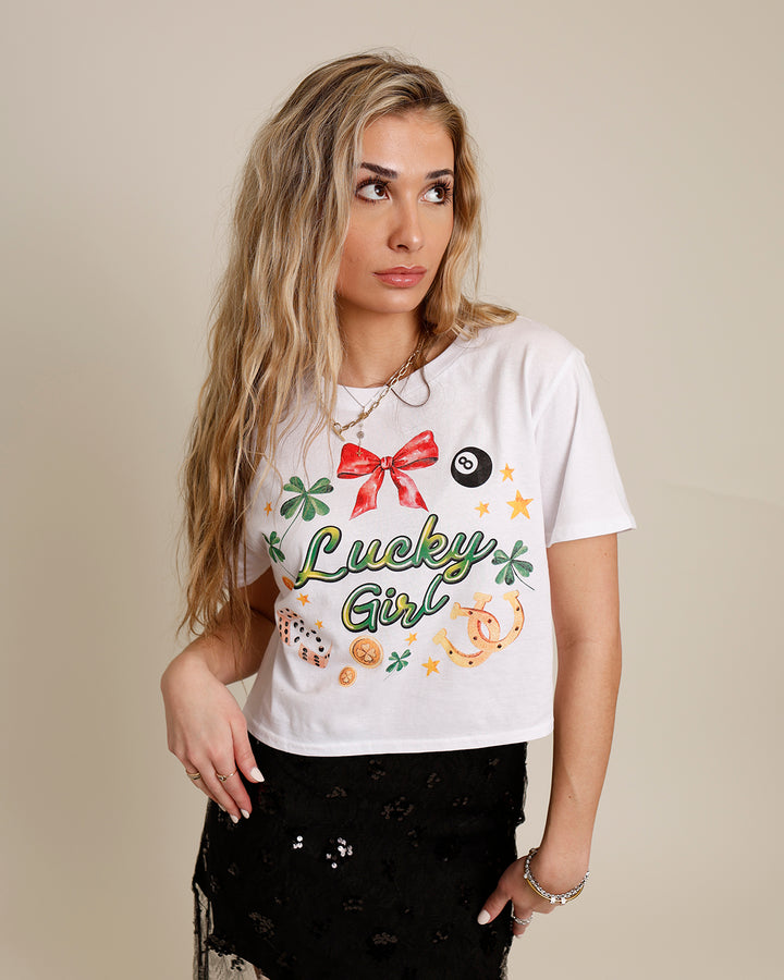 LUCKY GIRL TEE