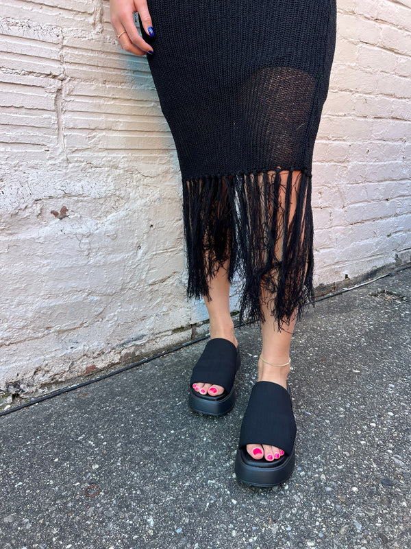 billini naila platform sandal in black