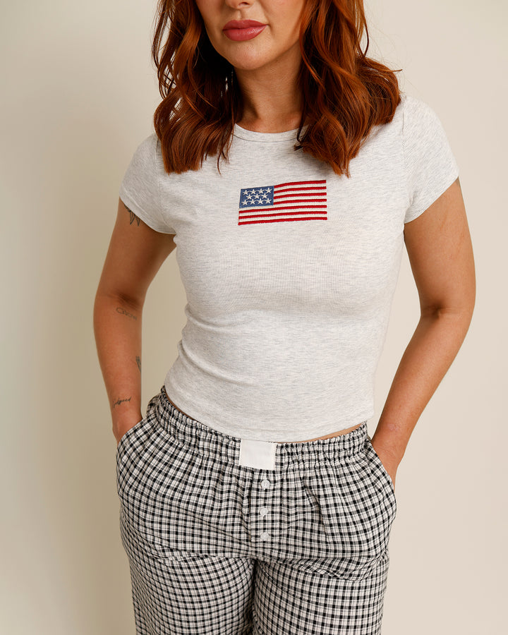 LAND OF THE FREE BABY TEE
