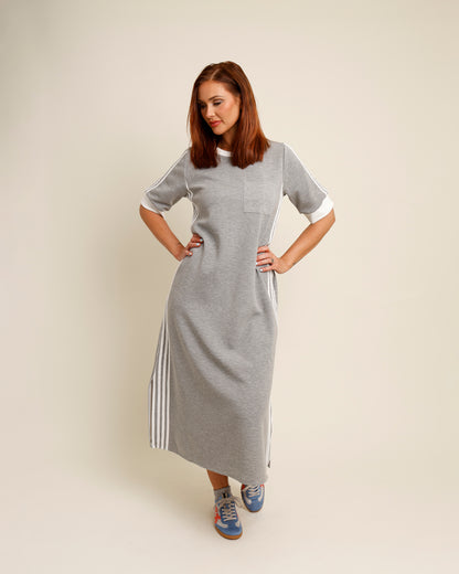 VARSITY TRACK DRESS X GRAY