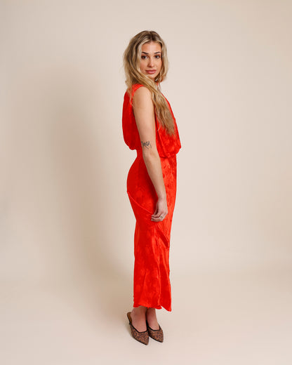 FRNCH ROLLING IN THE DEEP MIDI DRESS