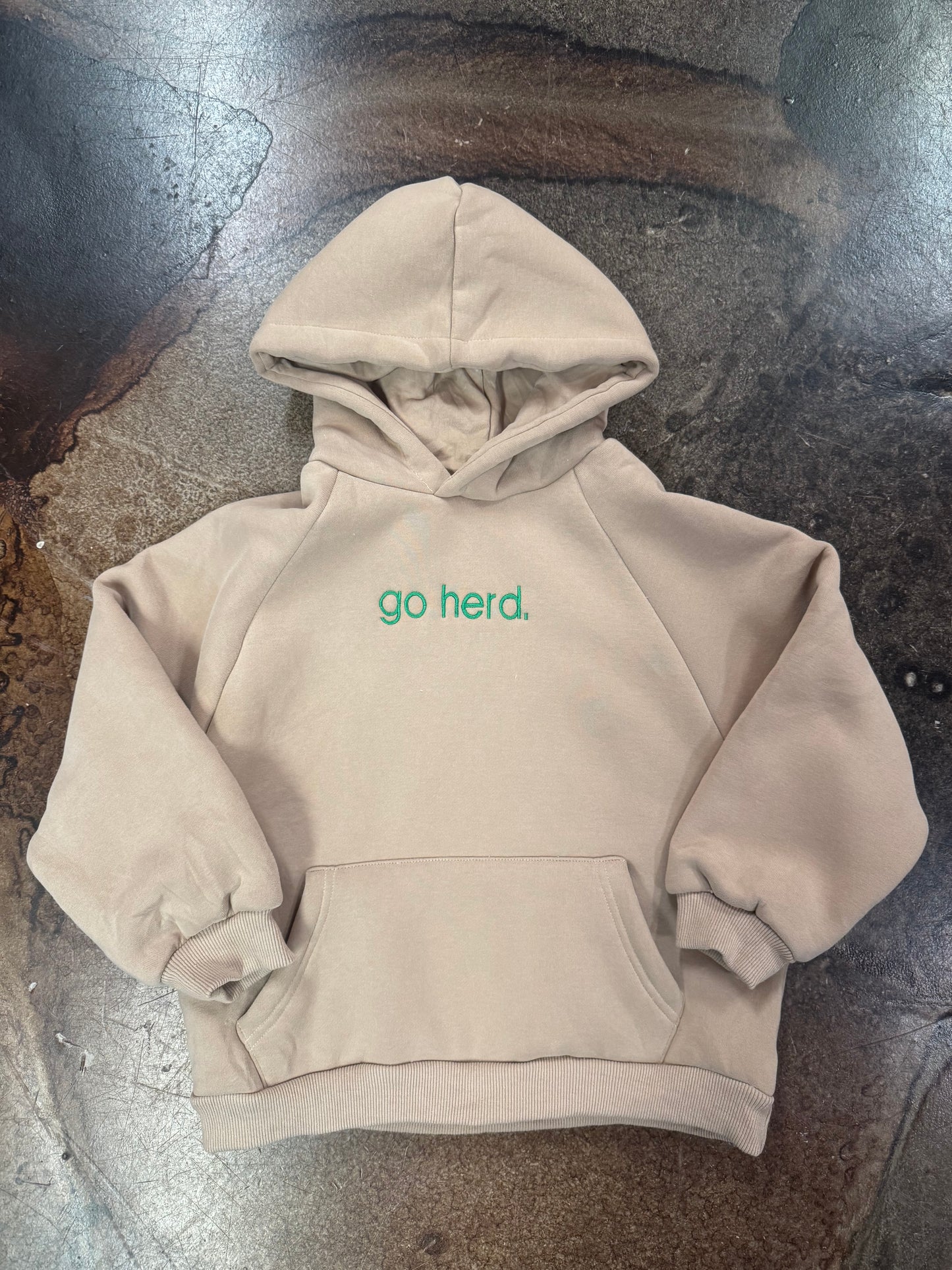 KIDS GO HERD. FLEECE HOODIE
