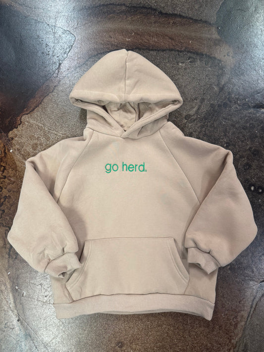 KIDS GO HERD. FLEECE HOODIE