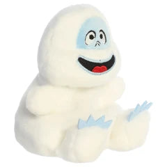White plush Bumble Abominable Snowman stuffed animal with blue claws and red mouth
