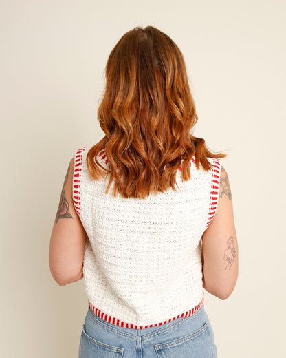 CHERRY KNIT TOP