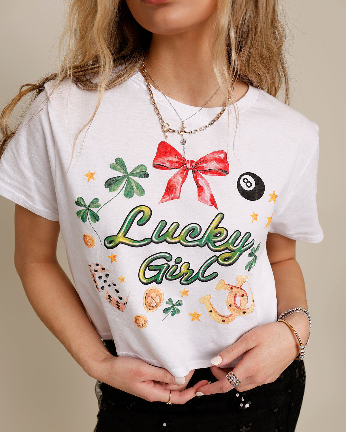 LUCKY GIRL TEE