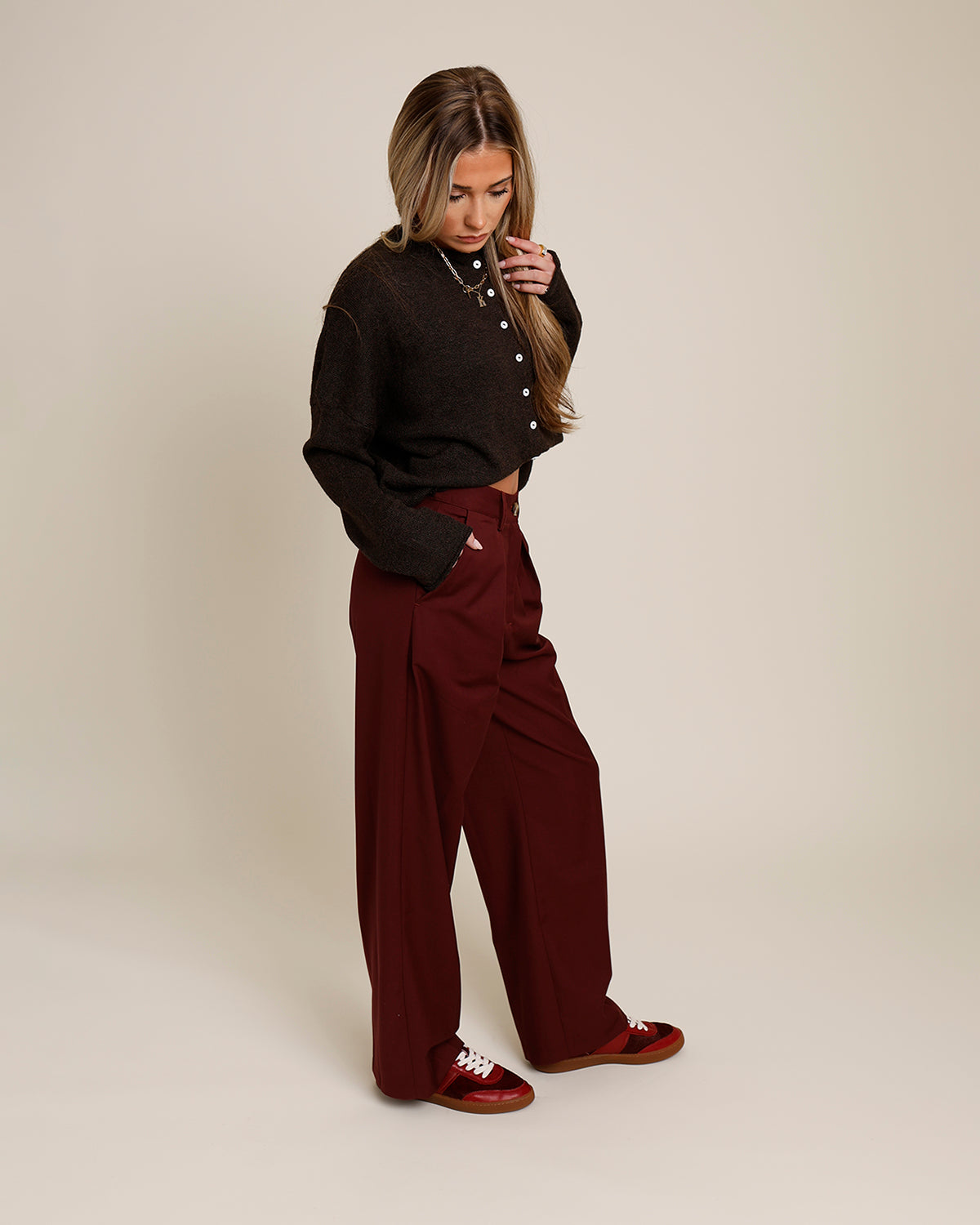 NIA SLY PANT X CHERRY COLA