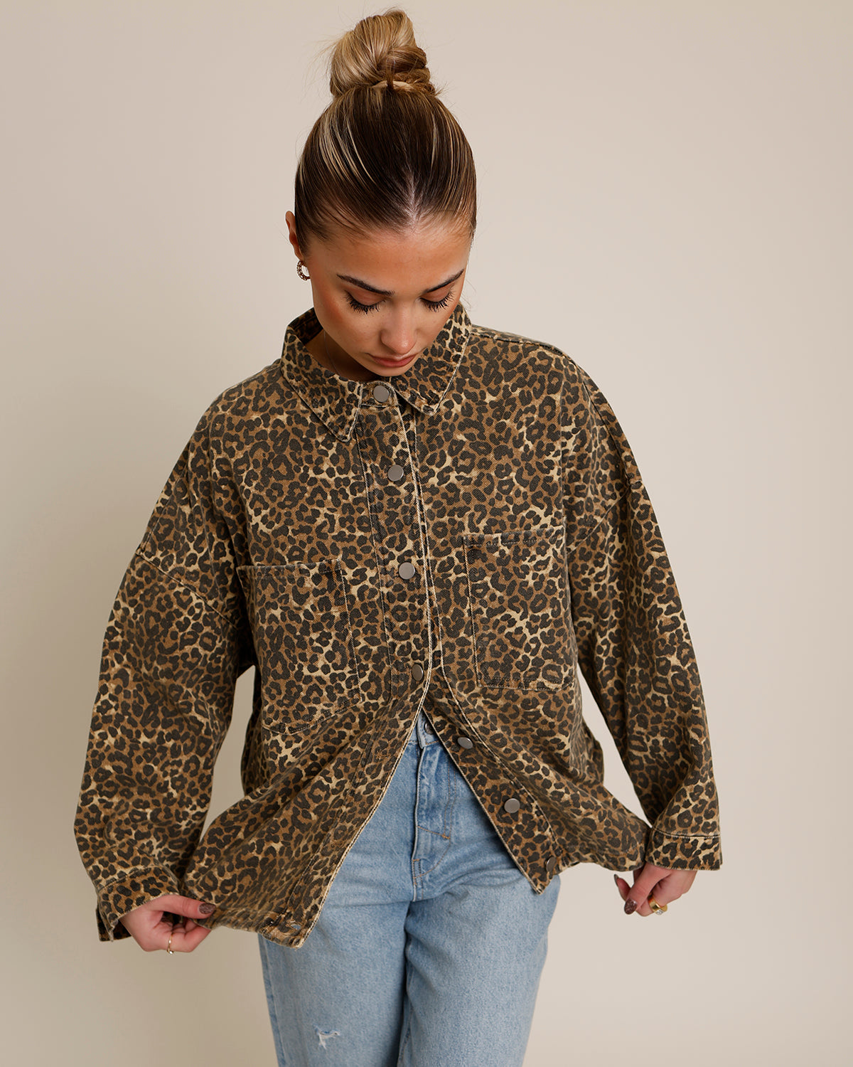 SOUL MATE LEOPARD CHORE COAT