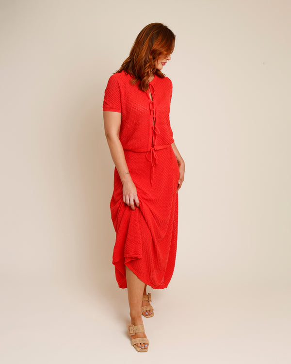 FRNCH AFFOUE MESH MAXI SKIRT