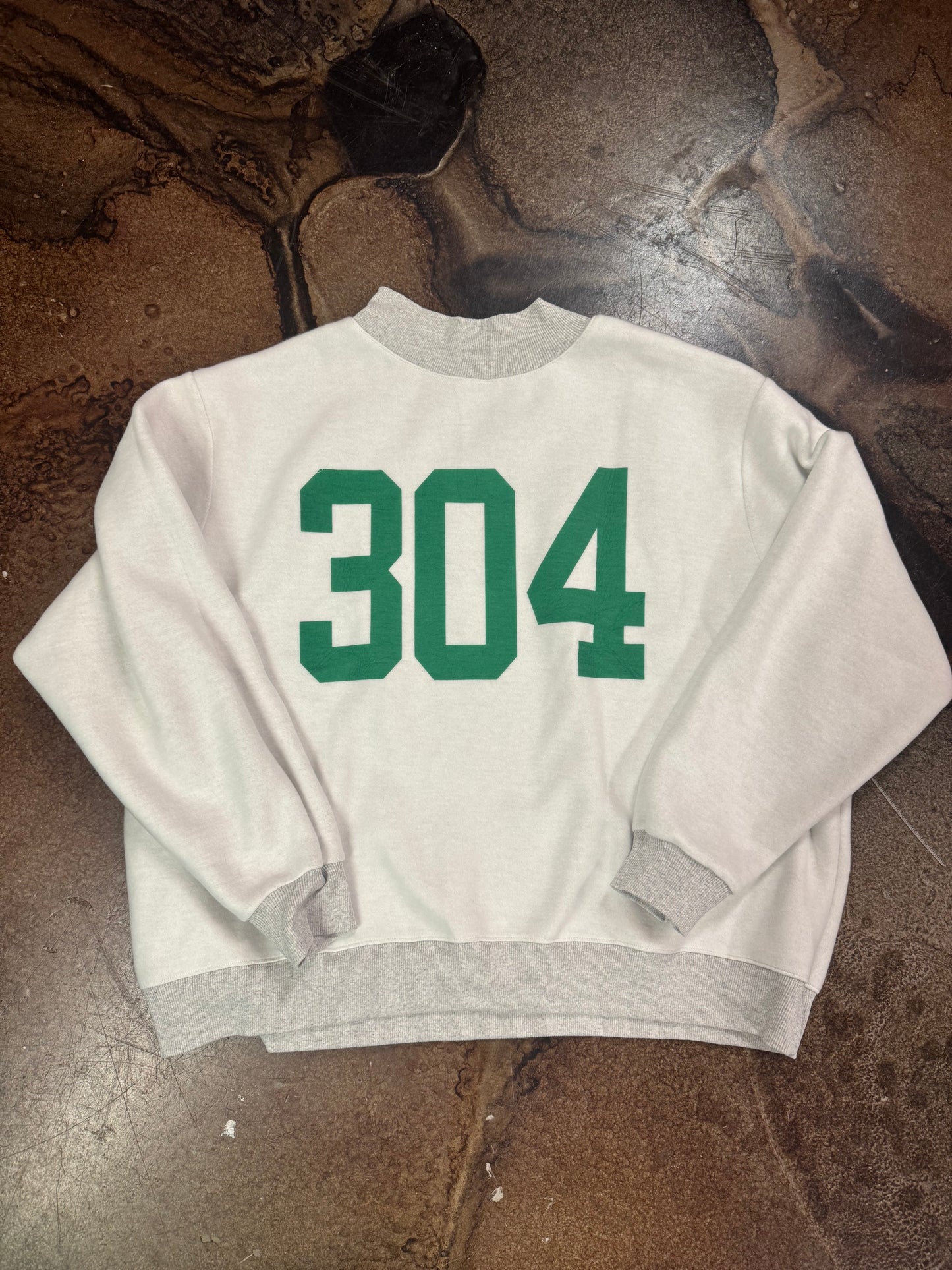 THE HUNTINGTON REVERSIBLE MOCK NECK SWEATSHIRT