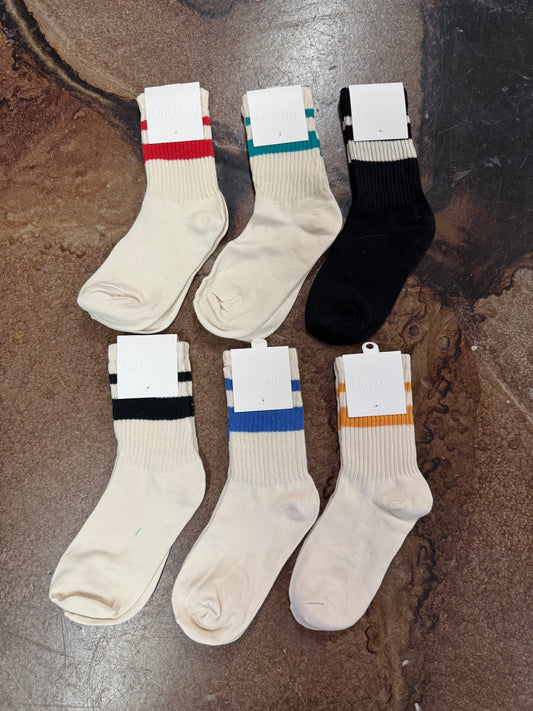 STRIPED CREW SOCKS