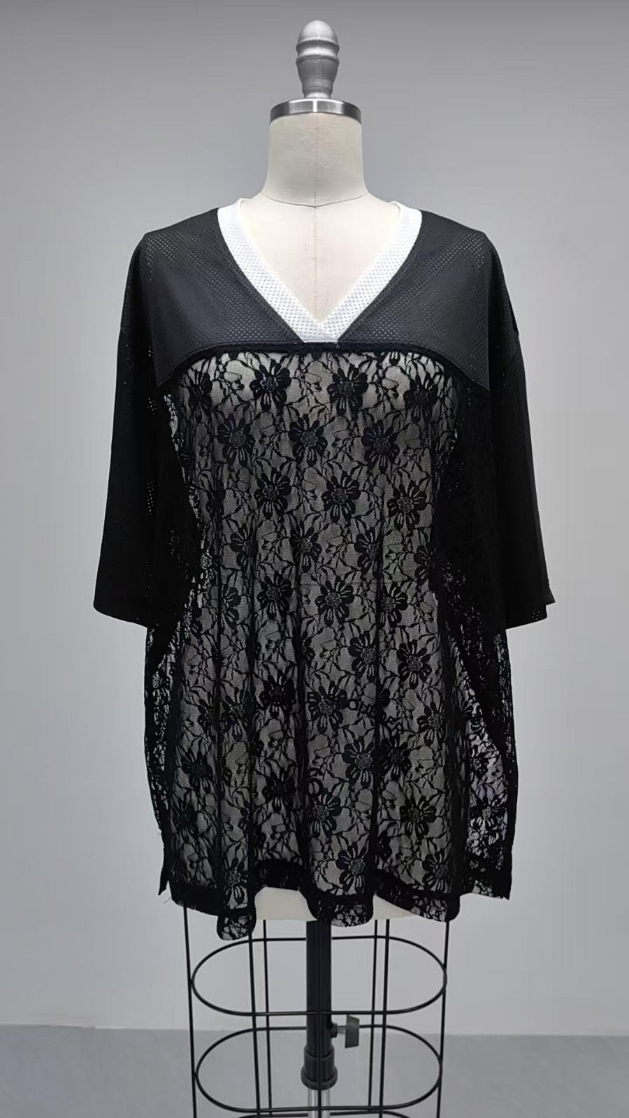 black lace gameday jersey