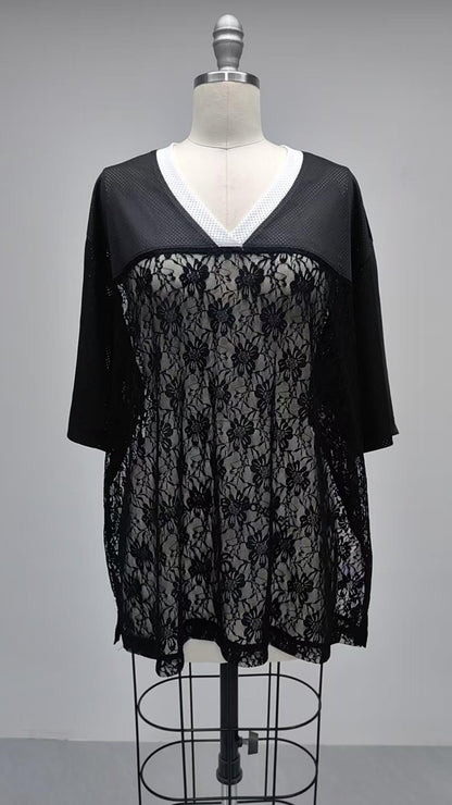 black lace gameday jersey