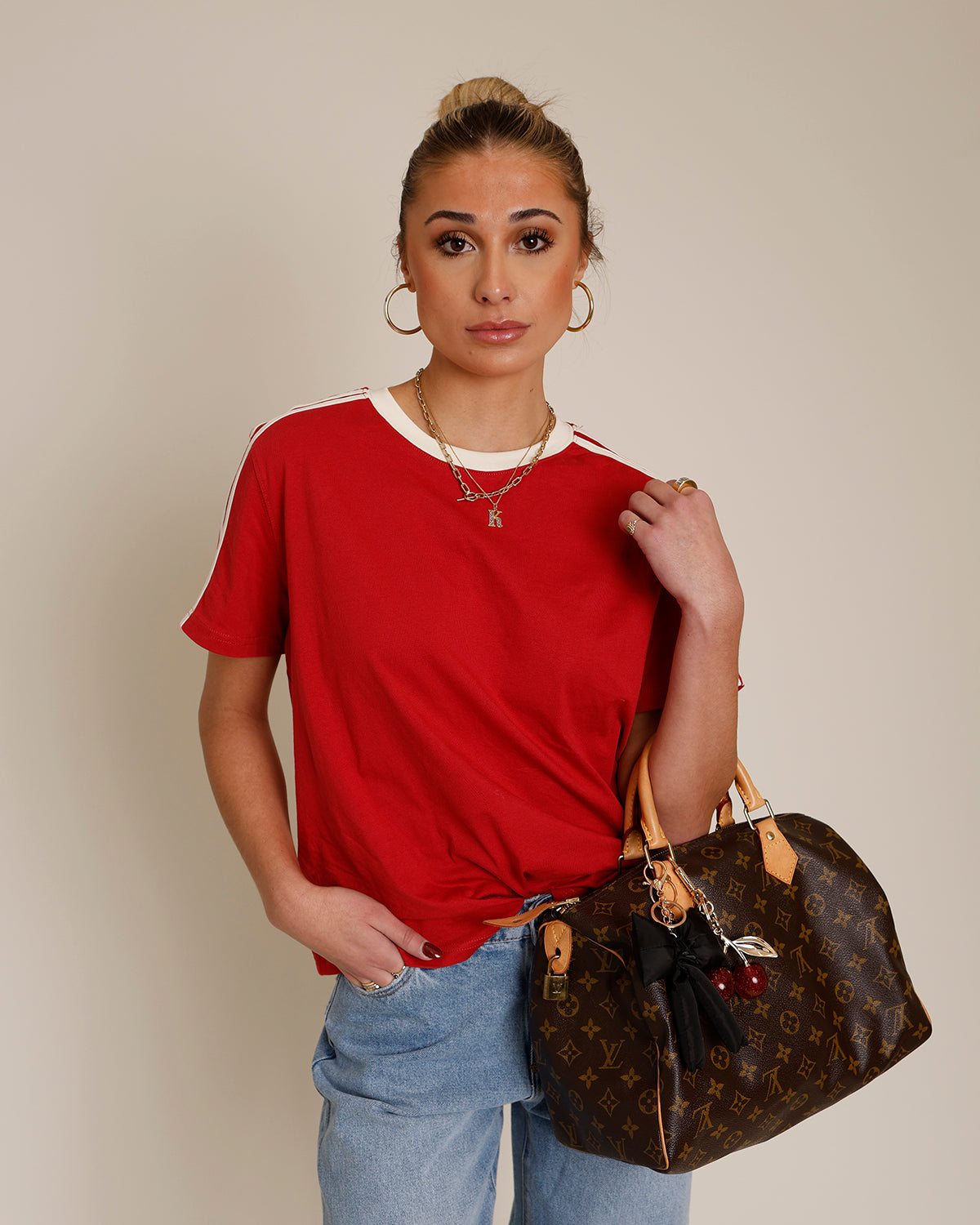 SPORTY CHIC TEE X RED