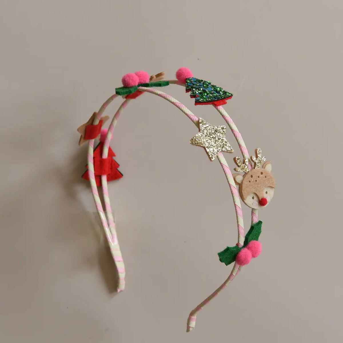 FESTIVE CHRISTMAS DOUBLE HEADBAND