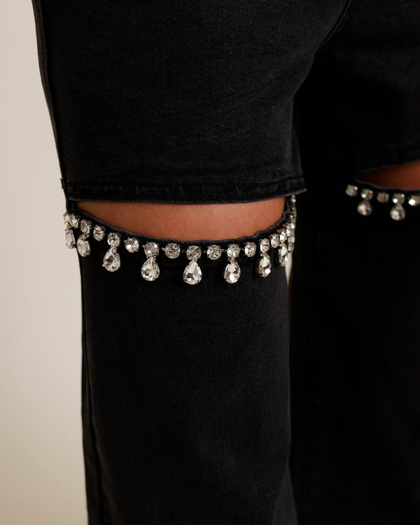 MY SUPERBOWL EMBELLISHED JEANS