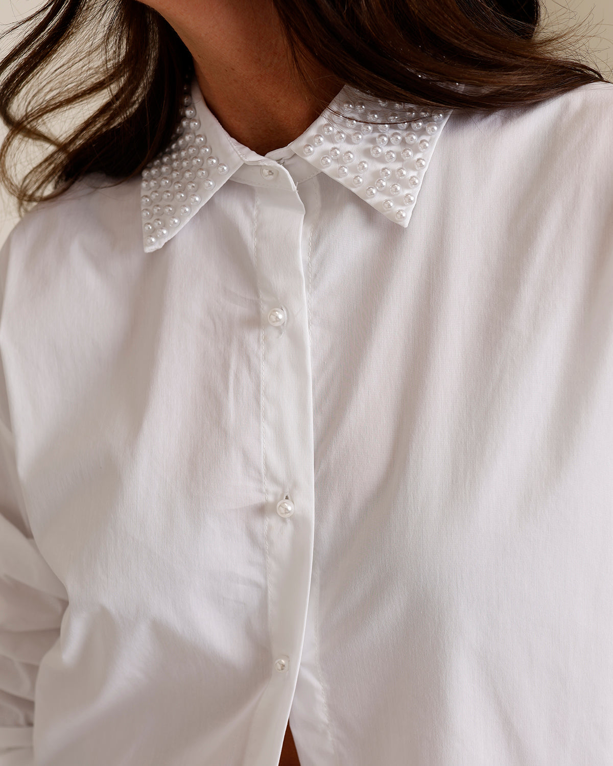 YOUR OYSTER EMBELLISHED BUTTON-DOWN SHIRT