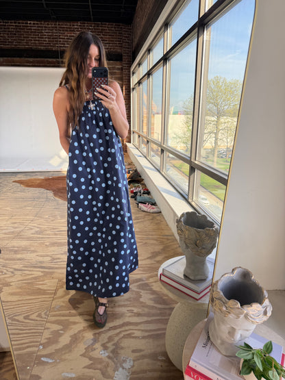 LUNA POLKA DOT MAXI DRESS