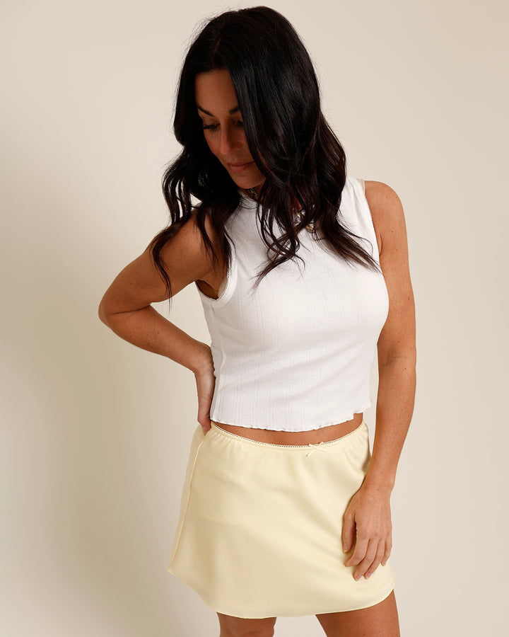 VIOLETTA POINTELLE LETTUCE HEM TANK