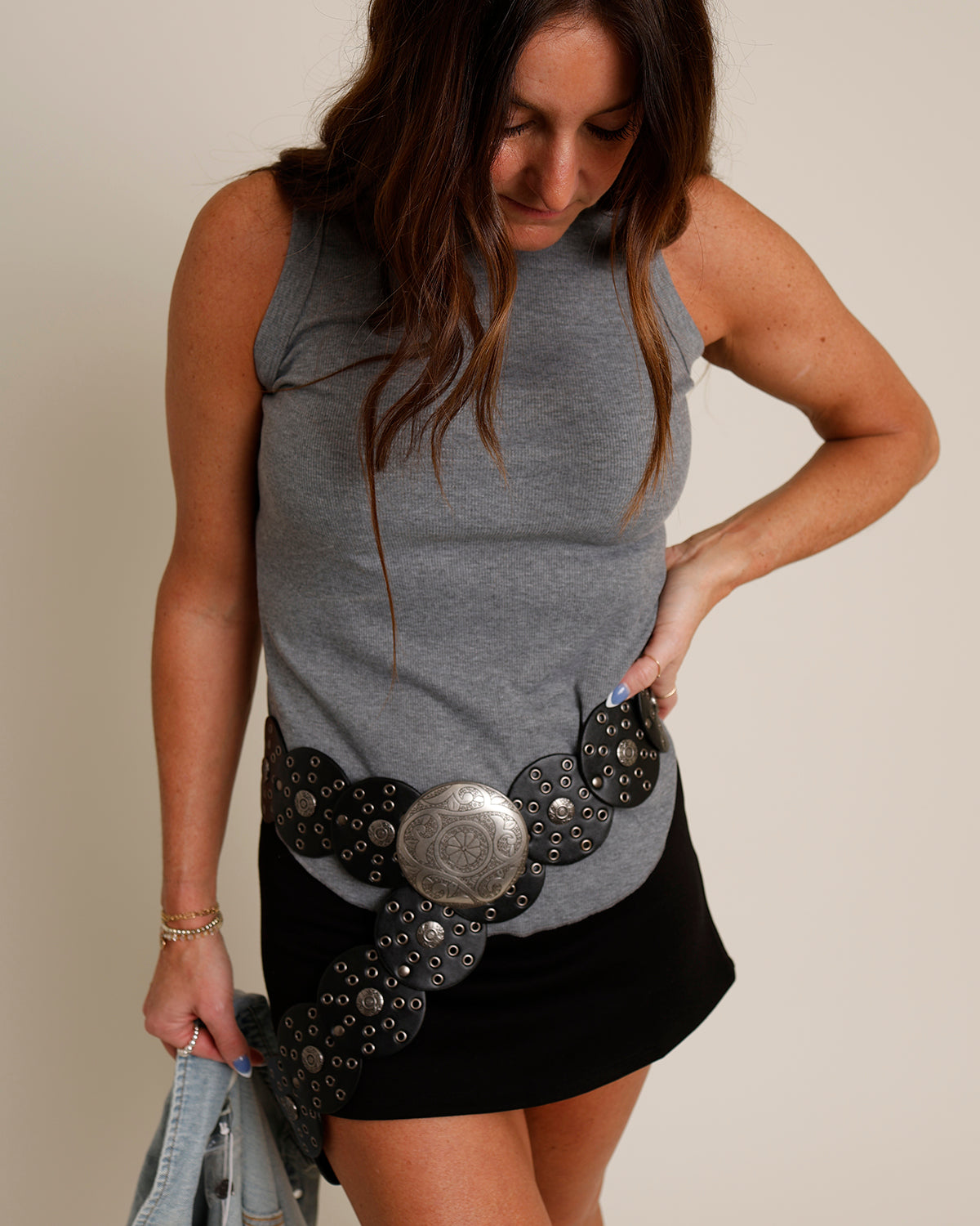 EVERYDAY RIBBED TANK X GRAY