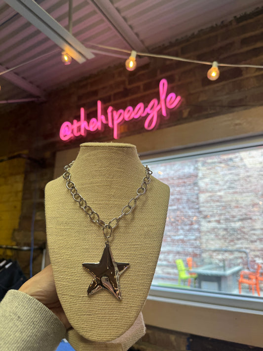 SHINE ON NECKLACE X SILVER