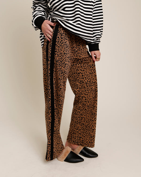 LEOPARD TRACK PANTS