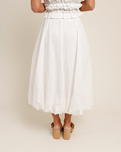 ASTR THE LABEL KISSEL EYELET MAXI SKIRT