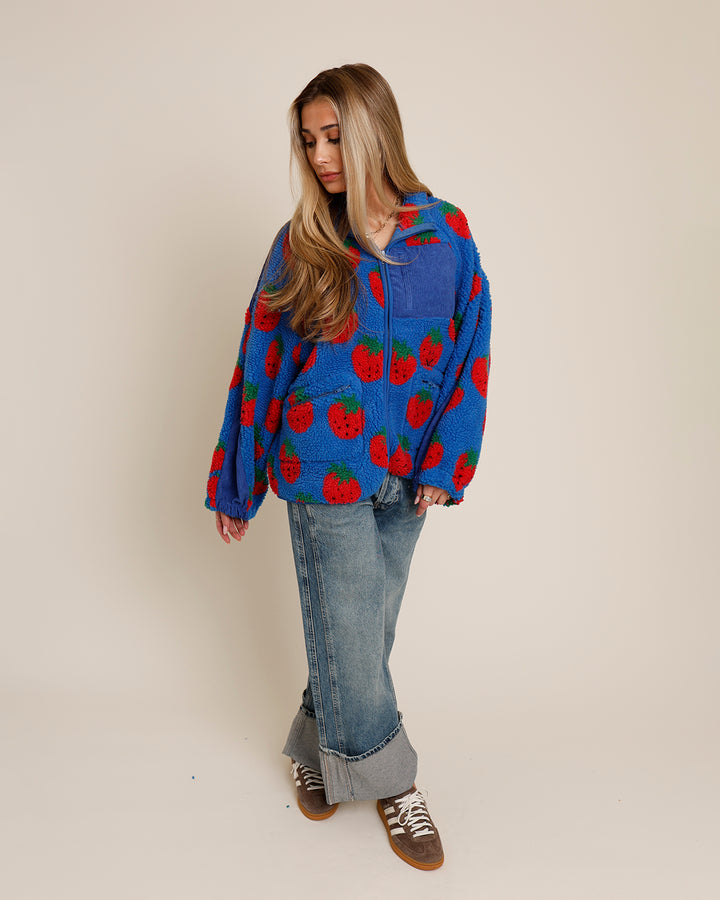 STRAWBERRY FLEECE JACKET