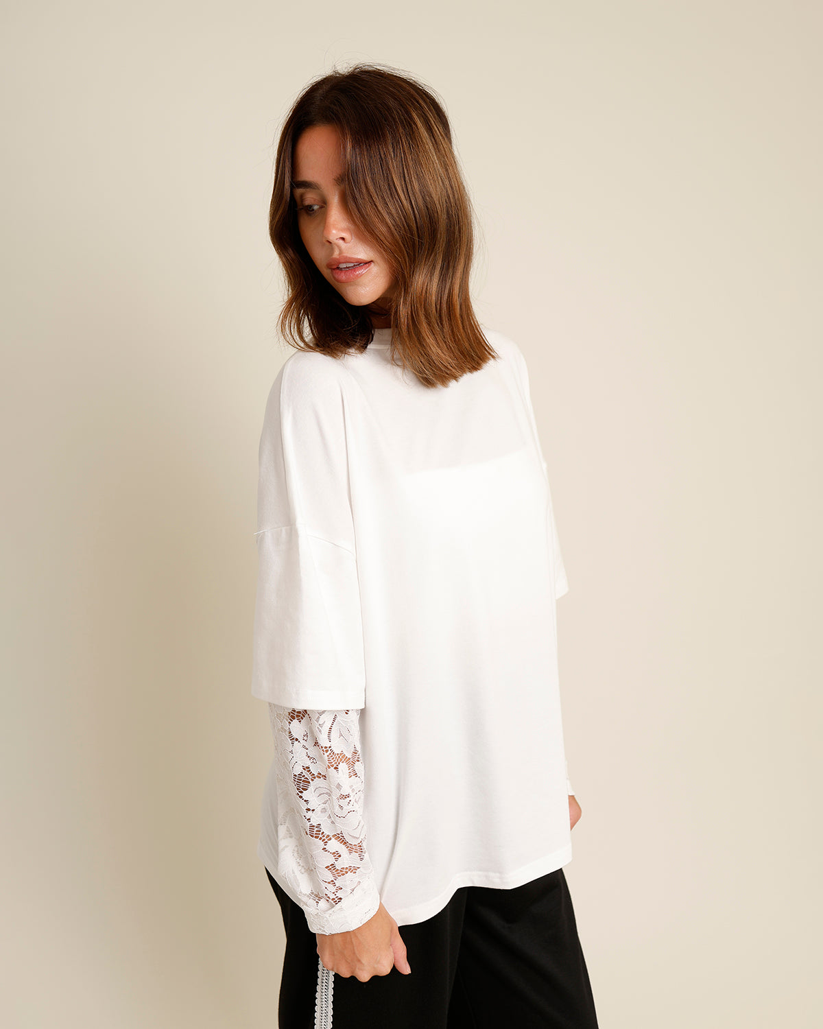 LACE ABOUT IT TEE