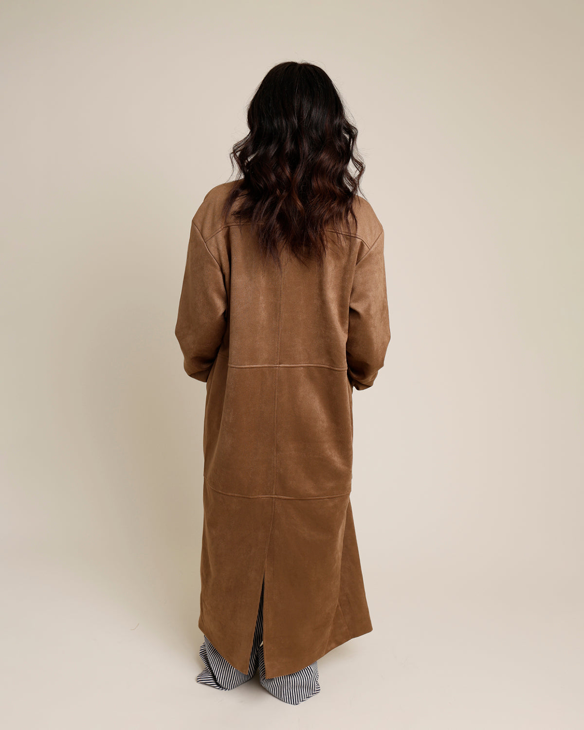 LIONESS OASIS SUEDE FULL LENGTH COAT