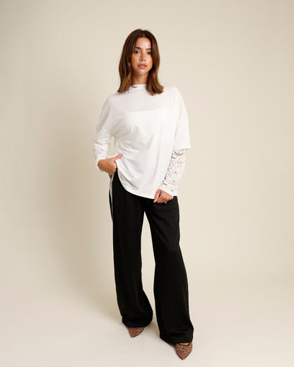 LACE ABOUT IT TEE