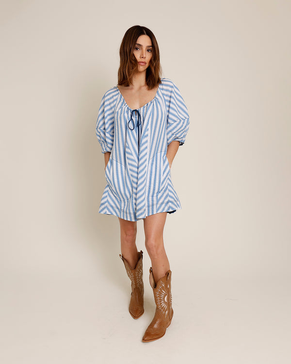 FREE PEOPLE BOP AROUND STRIPE ROMPER