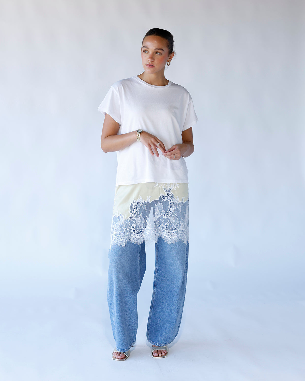 EVIE SLIP SKIRT X YELLOW