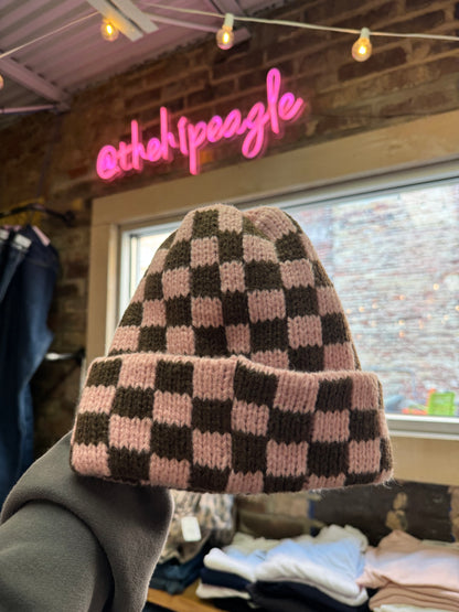 CHECKERED BEANIES