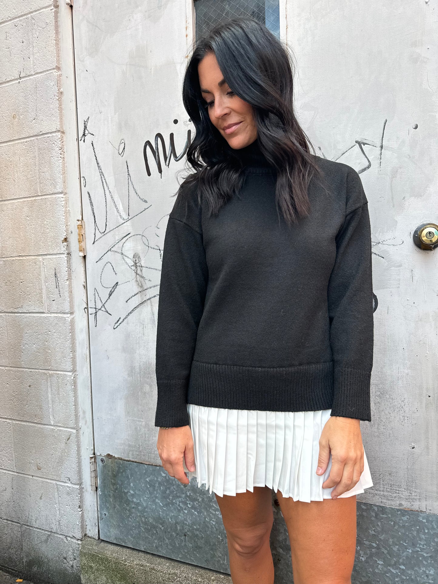 IN VOGUE MOCK NECK SWEATER