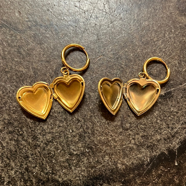 LOVE YOU LOCKET EARRINGS