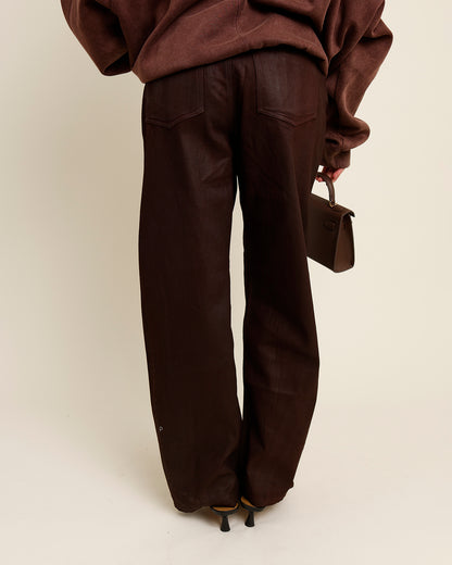 LINE + DOT CHELSEA PANT IN BORDEAUX