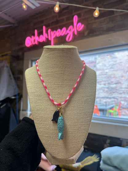 SALTY KISS FISH CORD NECKLACE
