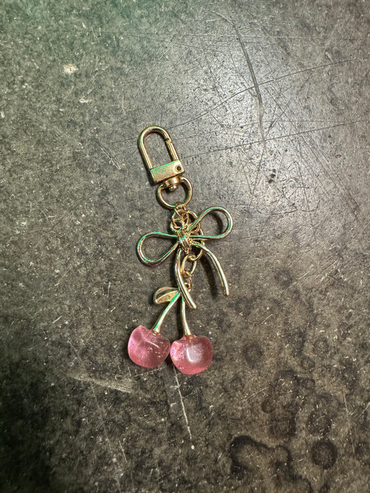 SIMPLY PINK BAG CHARM