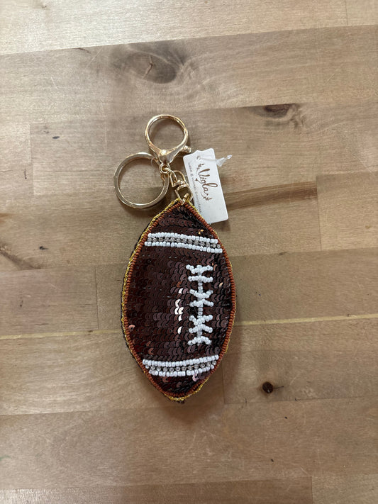 TOUCHDOWN SEQUIN BAG CHARM