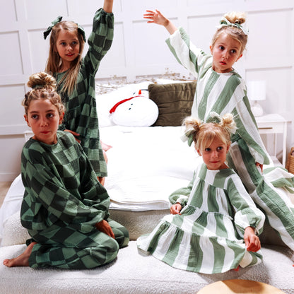 EVERGREEN CHECKERED SET