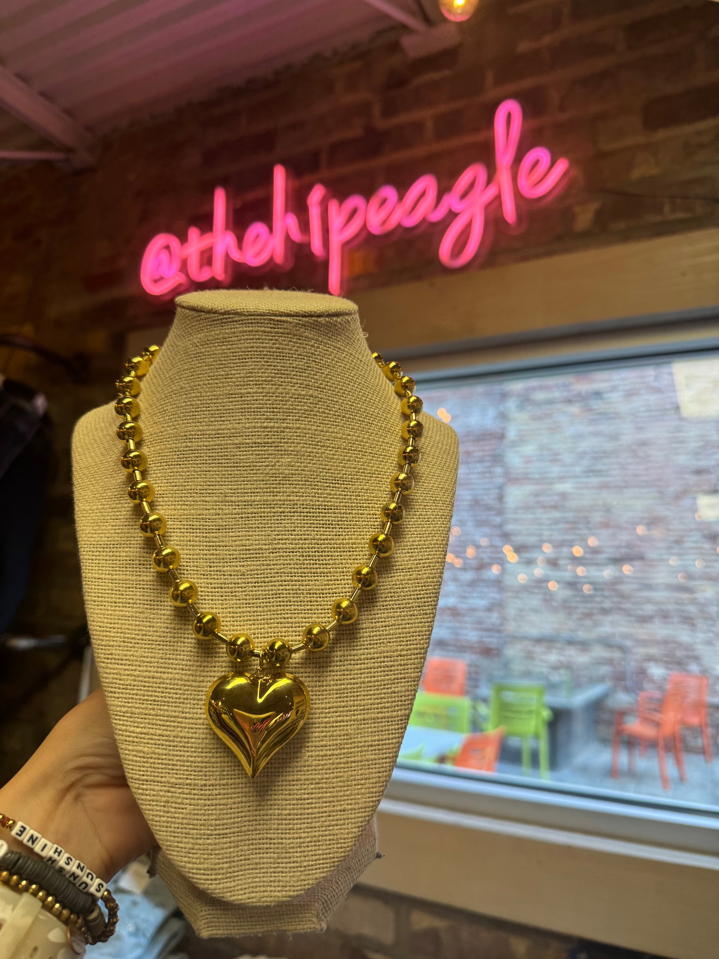 BUBBLE HEART NECKLACE